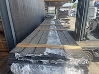 Douglas veer en groef zwart gecoat 5000x145x18mm (55x) - afbeelding 1 van  3
