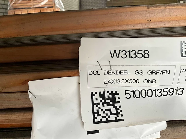 Douglas vlonderplank 500x13,8x2,4 cm (38x) - afbeelding 4 van  5