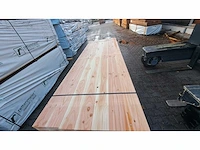 Douglas vlonderplanken 28x145mm, lengte 400cm (148x) - afbeelding 1 van  3
