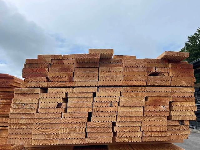 Douglas vlonderplanken 3000x145x28mm (124x) - afbeelding 3 van  3