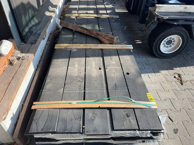 Douglas wisselsponning zwart gecoat 5000x190x18mm (50x) - afbeelding 1 van  3