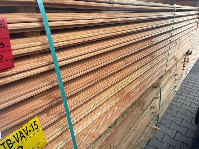 Douglas wisselsponning/halfhoutsrabat 3000x190x18mm (128x) - afbeelding 2 van  3