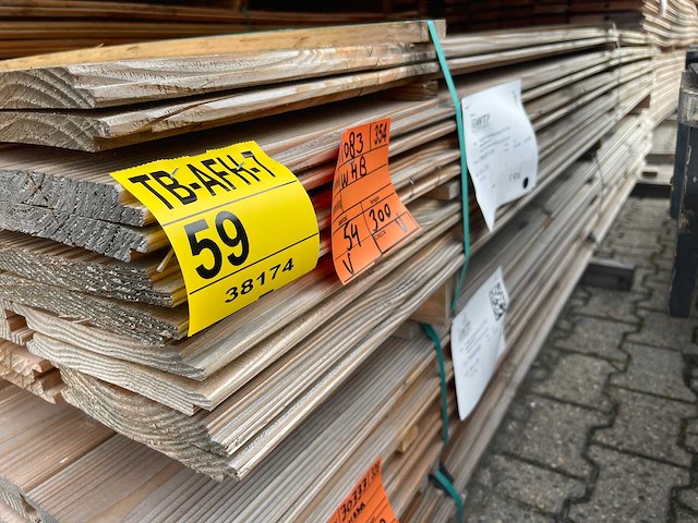 Douglas wisselsponning/halfhoutsrabat 3000x190x18mm (54x) - afbeelding 2 van  3