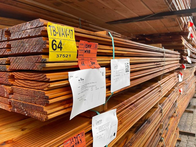 Douglas wisselsponning/halfhoutsrabat 3000x190x18mm (66x) - afbeelding 2 van  3