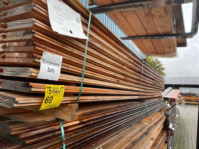 Douglas wisselsponning/halfhoutsrabat 4000x190x16mm (130x) - afbeelding 2 van  3