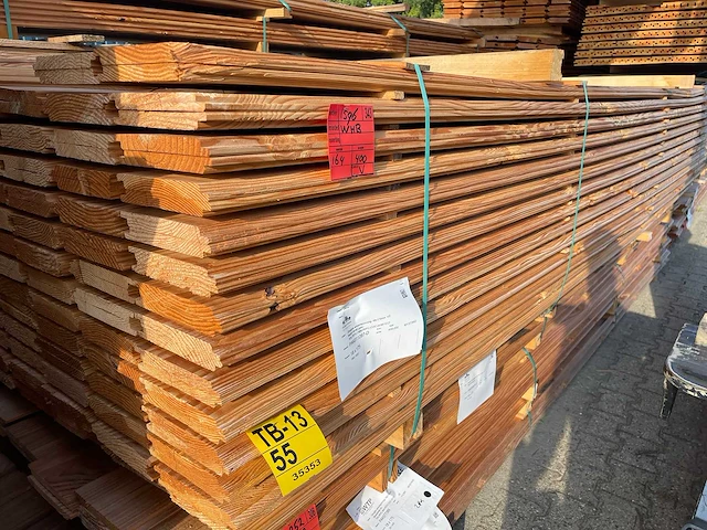 Douglas wisselsponning/halfhoutsrabat 4000x190x18mm (164x) - afbeelding 2 van  3