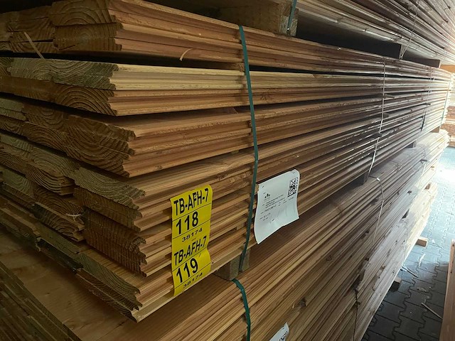 Douglas wisselsponning/halfhoutsrabat 4000x190x18mm (72x) - afbeelding 4 van  4