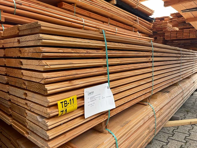 Douglas wisselsponning/halfhoutsrabat 5000x190x18mm (130x) - afbeelding 2 van  3