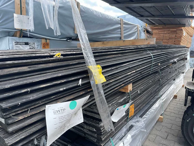 Douglas wisselsponning/halfhoutsrabat zwart gecoat 5000x190x18mm (75x) - afbeelding 2 van  3