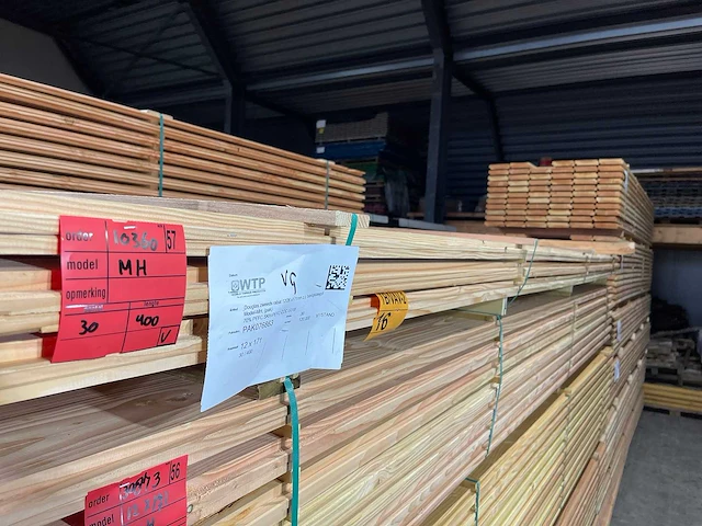 Douglas zweeds rabat 26x190mm, lengte 400cm (30x) - afbeelding 2 van  3