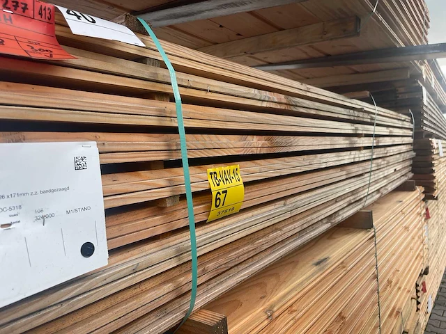 Douglas zweeds rabat 3000x190x12mm (108x) - afbeelding 2 van  3