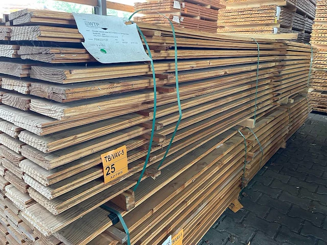 Douglas zweeds rabat 4000x165x20mm (150x) - afbeelding 2 van  3