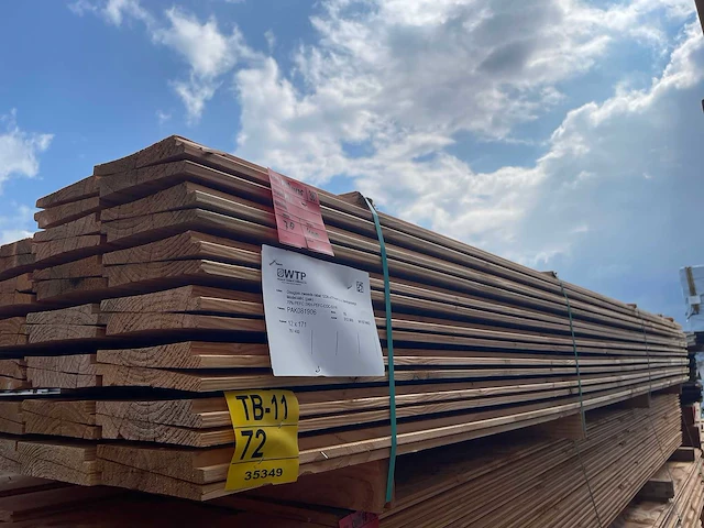Douglas zweeds rabat 4000x195x26mm (78x) - afbeelding 2 van  3