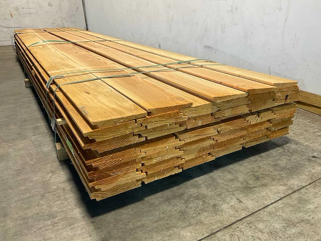 Douglas zweeds rabat fijnbezaagd 400x19x2,6 cm (75x) - afbeelding 5 van  7