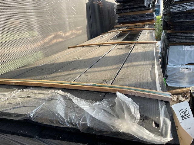 Douglas zweeds rabat zwart gecoat 23x190mm, lengte 400cm (50x) - afbeelding 1 van  3