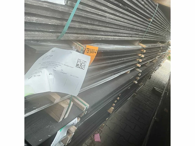 Douglas zweeds rabat zwart gecoat 23x190mm, lengte 400cm (50x) - afbeelding 4 van  4