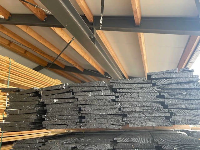 Douglas zweeds rabat zwart gecoat 3000x171x12mm (52x) - afbeelding 3 van  3
