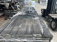 Douglas zweeds rabat zwart gecoat 4000x125x22mm (130x) - afbeelding 1 van  3