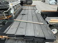 Douglas zweeds rabat zwart gespoten 23x185mm, lengte 400cm (26x) - afbeelding 3 van  3