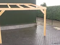 Douglass houten onderbouw voor veranda en veranda dak met pergolux polycarbonaat 16 mm dik opaal - afbeelding 5 van  6