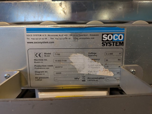 Dozensluitmachine, soco system, t-100, 2014 - afbeelding 22 van  22