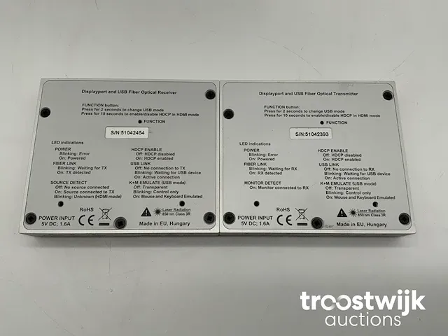 (dp-opt-rx150 & dp-opt-tx150) dual mode display port transmitter & receiver set - afbeelding 3 van  4