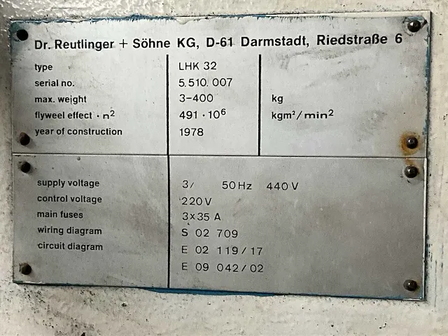 Dr. reutlinger + söhne lhk-15 balanceermachine - afbeelding 11 van  19