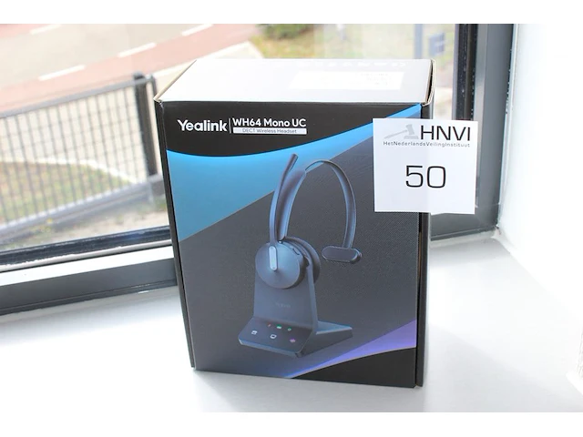 Draadloze dect headset yealink wh64 mono uc. - afbeelding 1 van  3