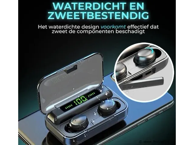 Draadloze oordopjes - waterproof - afbeelding 7 van  9