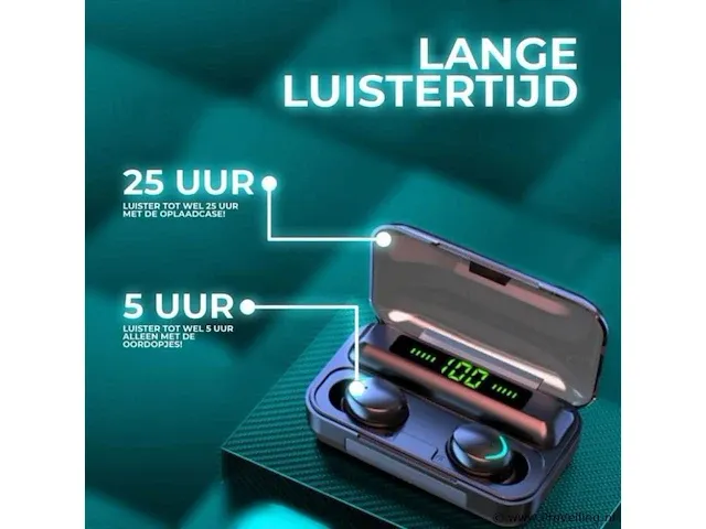 Draadloze oordopjes - waterproof - afbeelding 8 van  9