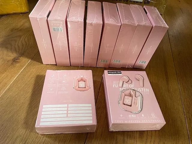 Draadloze oordopjes pink (10x) - afbeelding 7 van  7