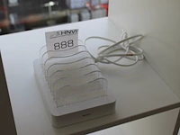 Draadloze oplader voor zes mobiele telefoons deltaco - afbeelding 2 van  2
