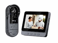 Draadloze slimme video deurbel met scherm full hd camera 4.3 inch monitor waterdicht & nachtzicht - afbeelding 1 van  2