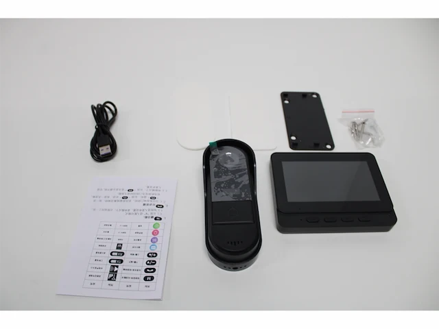 Draadloze slimme video deurbel met scherm full hd camera 4.3 inch monitor waterdicht & nachtzicht - afbeelding 2 van  2