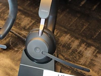 Draadloze stereo headset jabra evolve 2 65 met pc dongel. - afbeelding 2 van  2