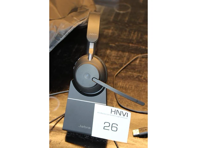 Draadloze stereo headset jabra evolve 2 65 met pc dongel. - afbeelding 2 van  2