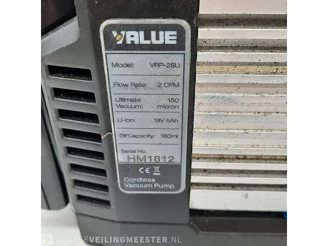 Draadloze vacuümpomp op accu value, vrp-2sli - afbeelding 11 van  13