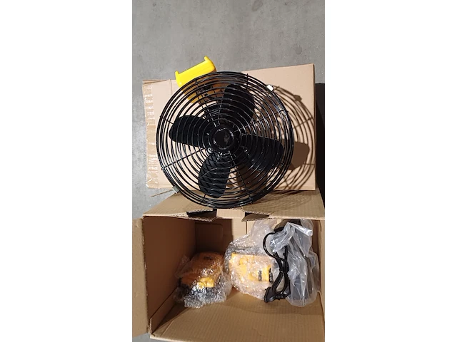 Draadloze ventilator, sanderz, geel, 2025 - afbeelding 3 van  6