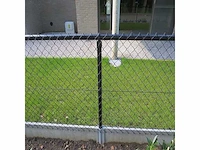 Draadpakket 150 cm omheining 25 meter met betonplaat, kleur zwart - afbeelding 1 van  3