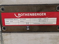 Draadsnijapparaat 3" op onderstel 230v rothenberger, supertronic 3" se, bouwjaar 2019 - afbeelding 2 van  10