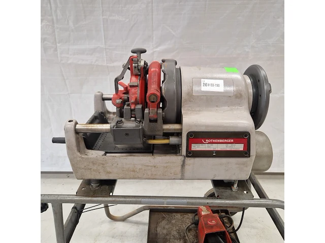 Draadsnijapparaat 3" op onderstel 230v rothenberger, supertronic 3" se, bouwjaar 2019 - afbeelding 4 van  10