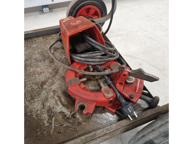 Draadsnijapparaat 3" op onderstel 230v rothenberger, supertronic 3" se, bouwjaar 2019 - afbeelding 10 van  10