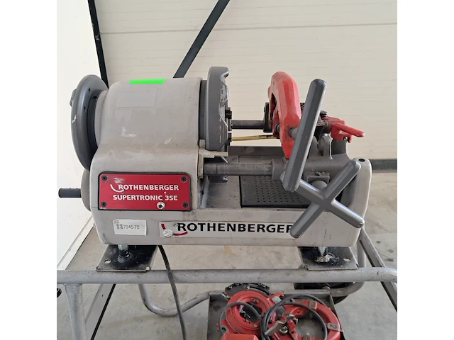 Draadsnijapparaat 3" op onderstel 230v rothenberger, supertronic 3" se, bouwjaar 2021 - afbeelding 3 van  9