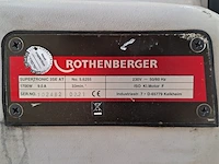 Draadsnijapparaat 3" op onderstel 230v rothenberger, supertronic 3" se, bouwjaar 2021 - afbeelding 9 van  9