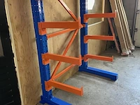 Draagarm stelling heda, 1 secties , blauw / oranje, , (gedemonteerd - afbeelding 1 van  3