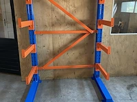 Draagarm stelling heda, 1 secties , blauw / oranje, , (gedemonteerd - afbeelding 2 van  3