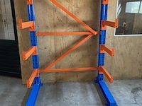 Draagarm stelling heda, 1 secties , blauw/oranje - afbeelding 2 van  5