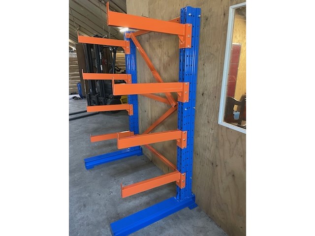 Draagarm stelling heda, 1 secties , blauw/oranje - afbeelding 3 van  5