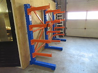 Draagarm stelling heda, 2 secties l ca 272 cm, blauw/oranje - afbeelding 5 van  5