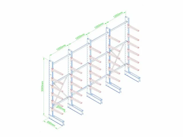 Draagarmstelling vamm-rack - afbeelding 2 van  2